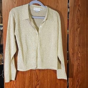 Medium women's blouse, gold shimmer